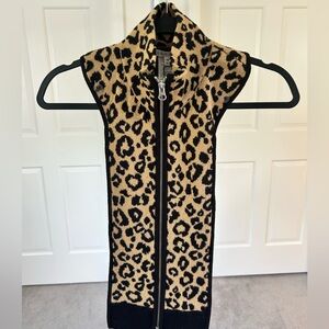 Veronica Beard Knit Leopard Dickey